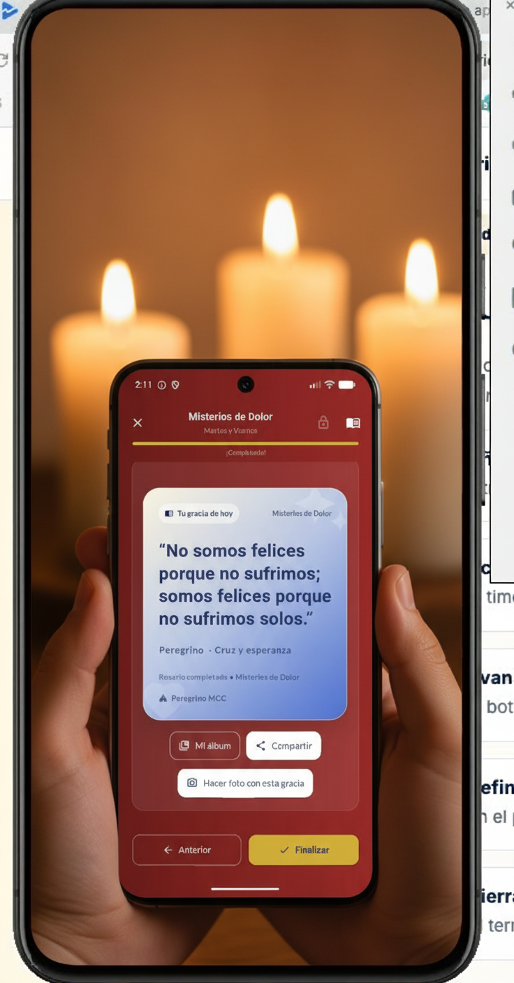 Imagen de oración que acompaña la explicación del MCC